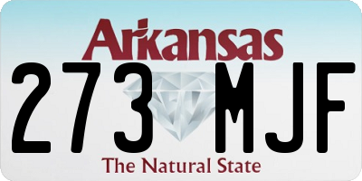 AR license plate 273MJF