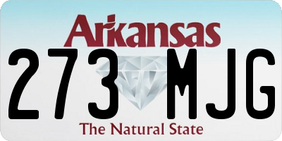 AR license plate 273MJG