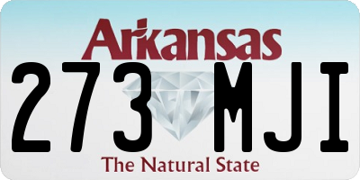 AR license plate 273MJI