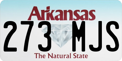 AR license plate 273MJS