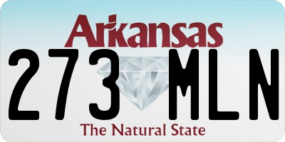AR license plate 273MLN