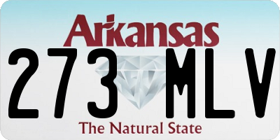 AR license plate 273MLV