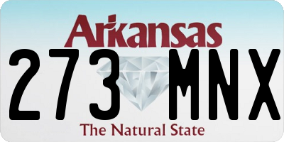 AR license plate 273MNX