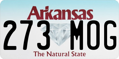AR license plate 273MOG