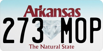 AR license plate 273MOP