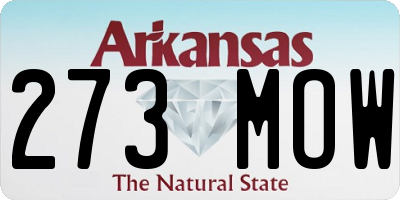 AR license plate 273MOW