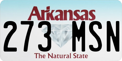 AR license plate 273MSN
