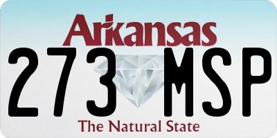AR license plate 273MSP