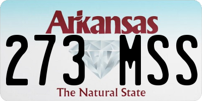 AR license plate 273MSS