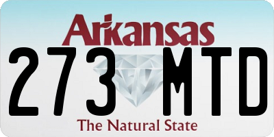 AR license plate 273MTD