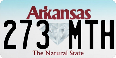 AR license plate 273MTH