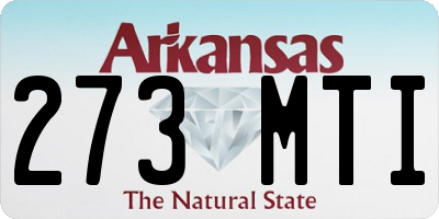 AR license plate 273MTI