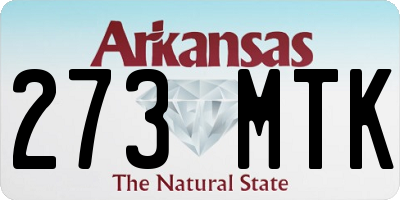 AR license plate 273MTK