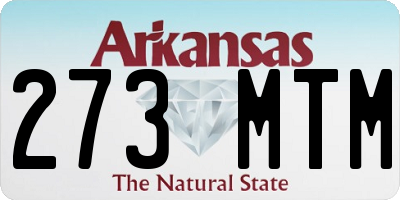 AR license plate 273MTM