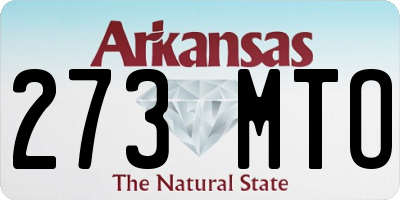 AR license plate 273MTO