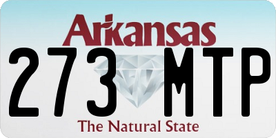 AR license plate 273MTP