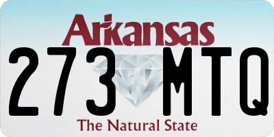 AR license plate 273MTQ