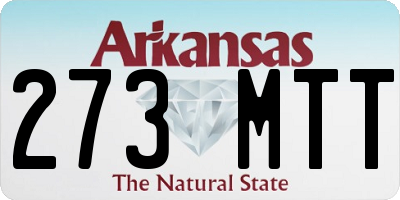AR license plate 273MTT