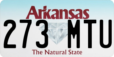 AR license plate 273MTU