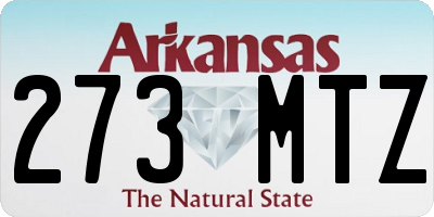 AR license plate 273MTZ