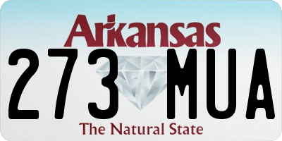 AR license plate 273MUA