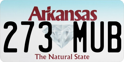 AR license plate 273MUB