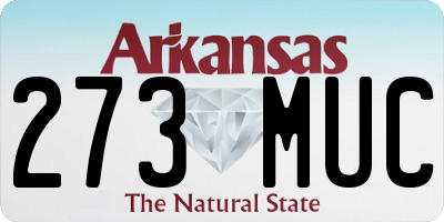 AR license plate 273MUC