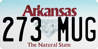 AR license plate 273MUG