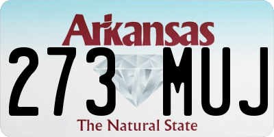 AR license plate 273MUJ