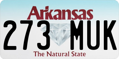 AR license plate 273MUK