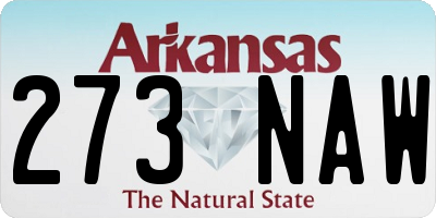AR license plate 273NAW