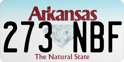 AR license plate 273NBF