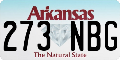 AR license plate 273NBG