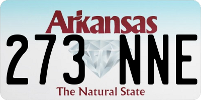 AR license plate 273NNE