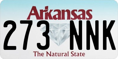 AR license plate 273NNK