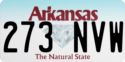 AR license plate 273NVW