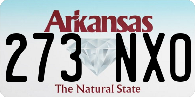 AR license plate 273NXO
