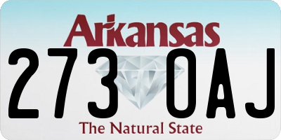 AR license plate 273OAJ