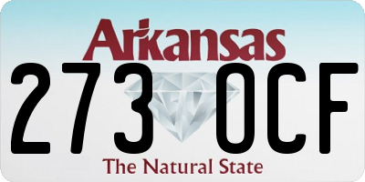 AR license plate 273OCF