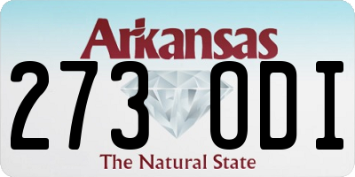 AR license plate 273ODI