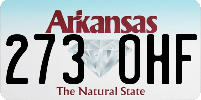 AR license plate 273OHF