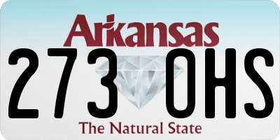 AR license plate 273OHS