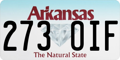 AR license plate 273OIF