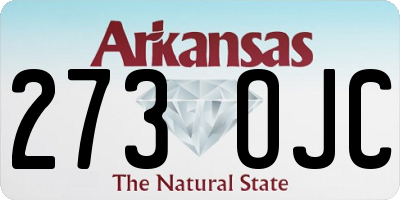 AR license plate 273OJC