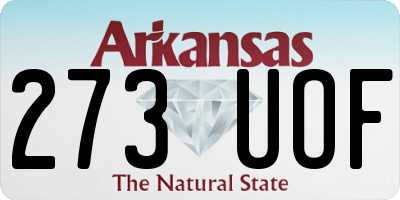 AR license plate 273UOF