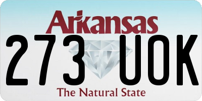 AR license plate 273UOK