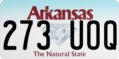 AR license plate 273UOQ