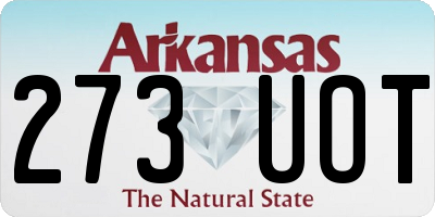 AR license plate 273UOT