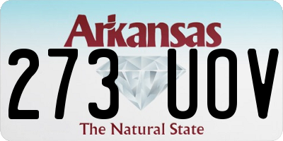 AR license plate 273UOV