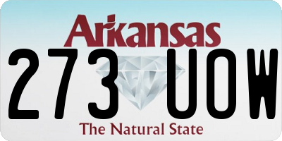 AR license plate 273UOW